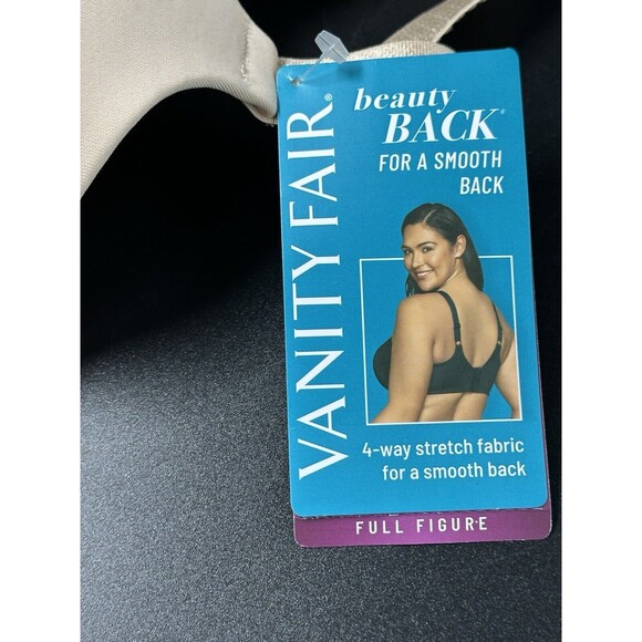 Vanity Fair Full Figure Style 76380 Beige Wired Bra Size 38DDD Brand New - Picture 5 of 7